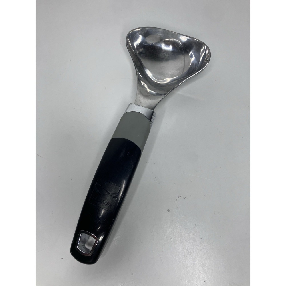 Vintage Kenmore Ice Cream Spade Scoop Spoon Metal Black Handle Heavy Duty